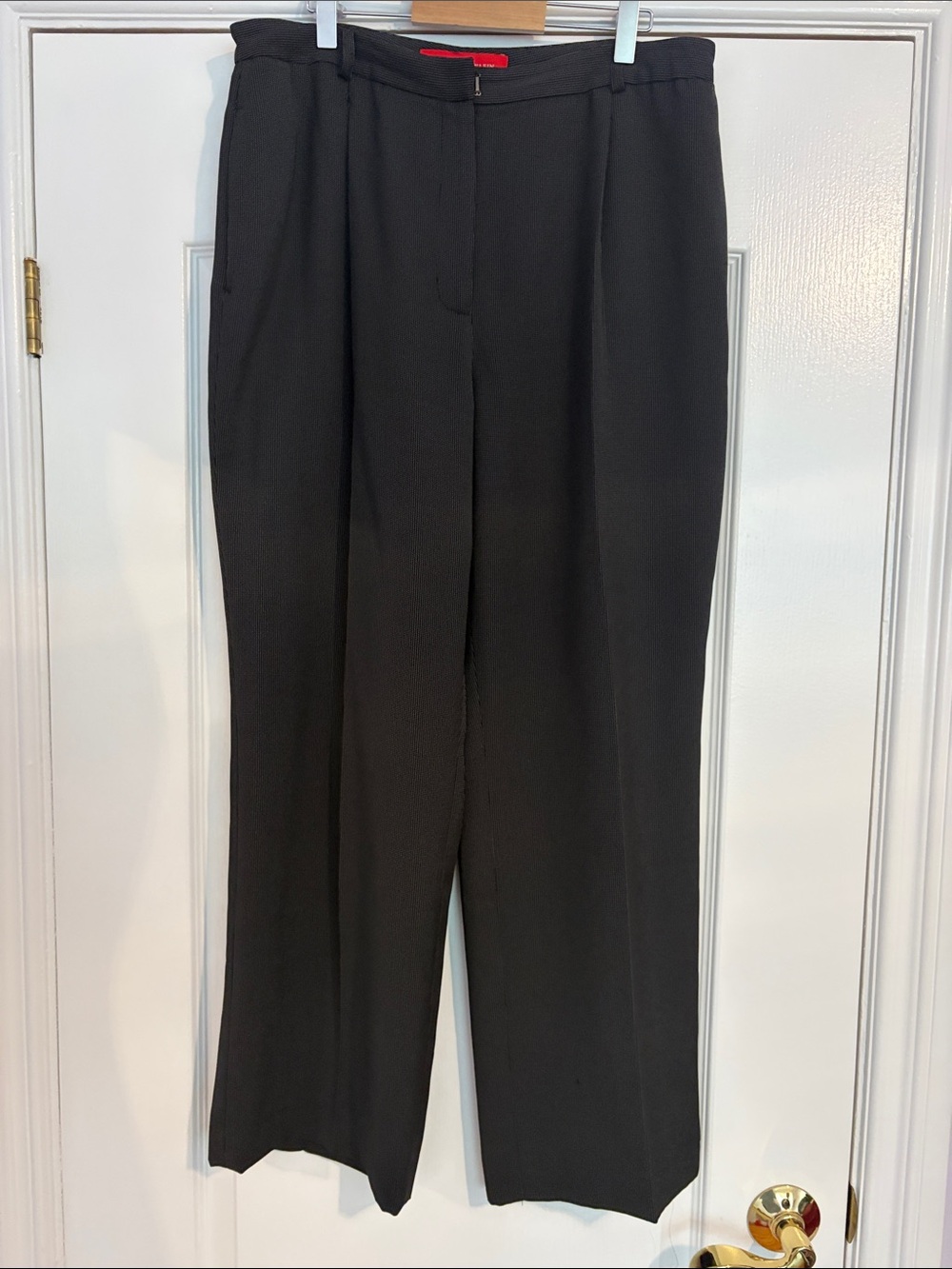 Anne Klein Black Women's Tailored Straight-Leg Pants